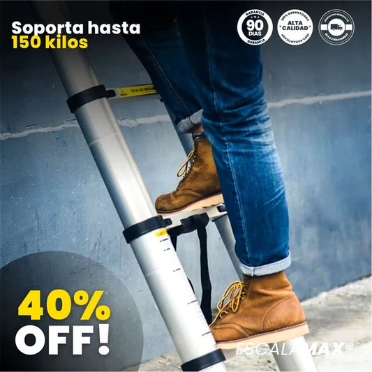 Escalera Retráctil - EscalaMax® + linterna LED portátil