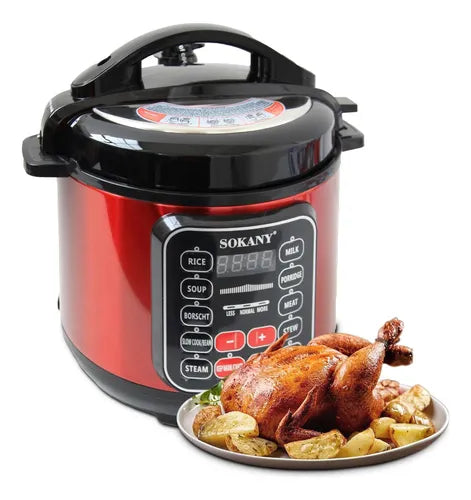 OLLA MULTIFUNCIONAL SOKANY + Set de Utensilios de Silicona Premium